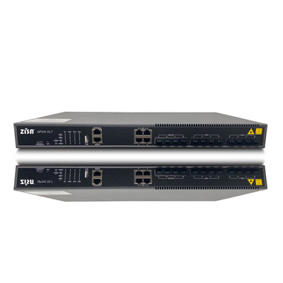 Penghentian Jalur Optik 1U GPON OLT SFP OP1608 2 Uplink 10G SFP + Ports Perusahaan